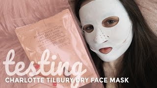 TESTING: charlotte tilbury DRY sheet mask!