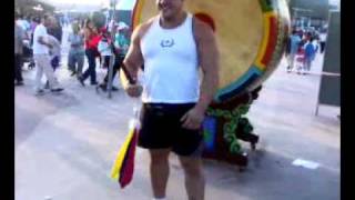 South Korea, we cause spirits of war  before the IFSA Strongman World championship 2007.