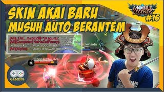 Skin baru Starlight Akai BIKIN MUSUH BERANTEM!!! (Akazonae Samurai) - Mobile Legends - Indonesia #16