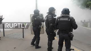 France: Police and Yellow Vests clash in Paris on third anniv of protests