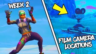 ALL FILM CAMERA LOCATIONS - HOW TO COMPLETE FORTNITE BR WEEK 2 CAMERA CHALLENGE