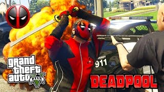 GTA 5 PC Mods - DEADPOOL MOD w/ SWORD & PARKOUR! GTA 5 Deadpool Mod Gameplay! (GTA 5 Mods Gameplay)