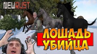 NEW RUST - ЛОШАДЬ УБИЙЦА  и ГОРЕ РЕЙДЕРЫ