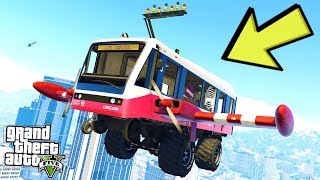 ŞAKAMI BU? UÇAN TREN BULDUM HAVADA UÇTUM (GTA 5 MODS)