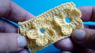 Узор вязания крючком 7 - Цветы - Crochet pattern Flowers