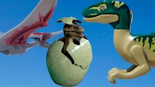 ЛЕГО ДИНОЗАВР И СТРАННЫЕ ЯЙЦА! ЛЕГО ПТЕРОДАКТИЛЬ! Парк юрского периода. Мульт для детей