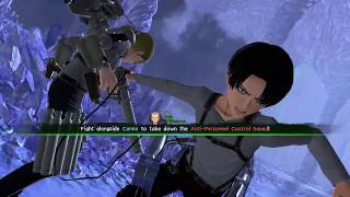 Human-to-Human Battles Direct Feed Gameplay - Nintendo Switch - Attack on Titan 2: Final Battle