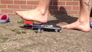GIANT GIRL CRUSHING TOY CARS - TOTALLYLOVEFEET