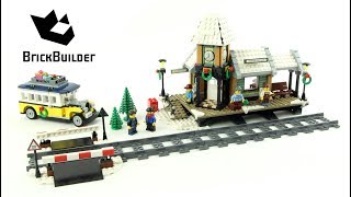 Lego 10259 Winter Village Station - Lego Speed Build