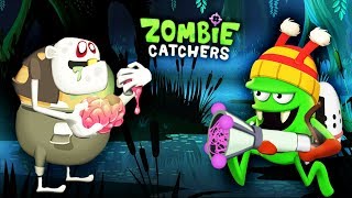 ВЕЛИКИЙ СЕТЕМЕТАТЕЛЬ!  ОХОТА на ЗОМБИ ПУХЛЯЧКОВ Мультик Игра для детей Zombie Catchers