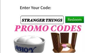 ROBLOX EVENT STRANGER THINGS PROMO CODES! (2019) Roblox