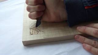 Геометрическая резьба по дереву. Урок 9 (geometric wood carving)