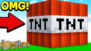 HOW TO LIVE INSIDE WORLD'S BIGGEST MINECRAFT TNT HOUSE!