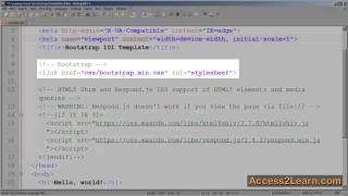 How to Install Bootstrap into your Webpage