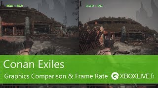 Conan Exiles - Comparaison graphique & Frame-rate Test Xbox One X / Xbox One