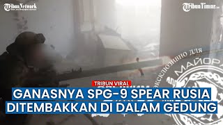SPG-9 Spear Rusia Tembaki Posisi Pasukan Ukraina di Marinka