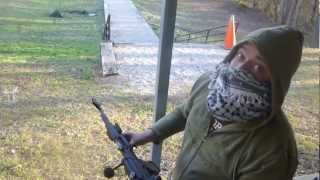 AK-74 and PKP-2S scope at the range