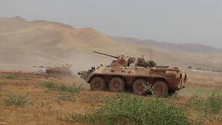 Двустороннее тактическое учение мотострелков военной базы РФ в Таджикистане