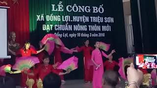 Văn nghệ công nhận nông thôn mới xã đồng lợi