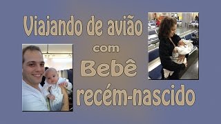 Viajando de avião com bebês recém nascidos
