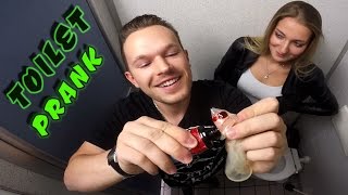 EXTREME TOILET PRANK! (Fire gun, bloody condom) | PvP
