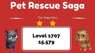 Pet Rescue Saga Level 1707 - No Boosters