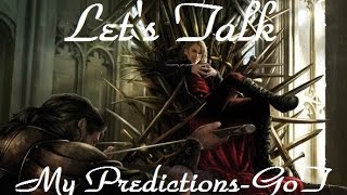 My Song of Ice and Fire Predictions