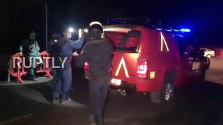 Spain: Military personnel collect lava samples during La Palma eruption