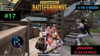 [Hindi] PUBG MOBILE | AMAZING "21,22,23 KILLS" IN 4V4 TDM MODE