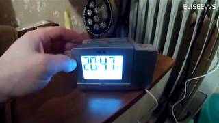 часы FanJu FJ3531 с проекцией времени  и 2 будильниками