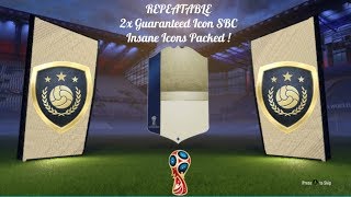 REPEATABLE WC ICON SBC ● 2X GUARANTEED ICON PACKS ● FIFA 18 WORLD CUP MODE