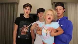 Skylynn Chubby Bunny Challenge | Cameron Dallas, Nash, and Hayes Grier