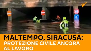 #Maltempo, #Siracusa: Protezione civile ancora al lavoro