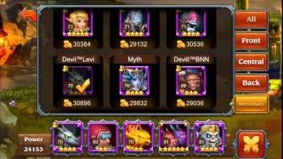 Heroes Charge Lv 81 Fight Northern Dragon Difficulty 3 FAIL