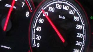 Subaru Legacy SpecB 3.0 МКПП 6ст. (МТ6) разгон до 100 км/ч Part 2