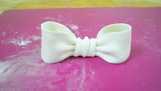 "Бант из мастики" мастер-класс / Fondant Bow Tutorial