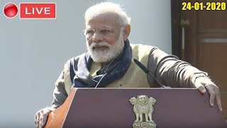 BJP LIVE : PM Modi Interacts With Rashtriya Bal Puraskar 2020 Winners : 24-01-2020