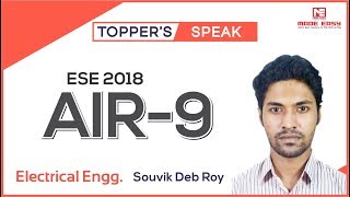 ESE 2018 Topper | Souvik Deb Roy (EE, AIR-9) | MADE EASY Student | Toppers Speak