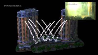 Визуализация фейерверка в честь открытия ЖК Park Avenue