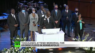 Memorial service commemorates George Floyd in Minneapolis