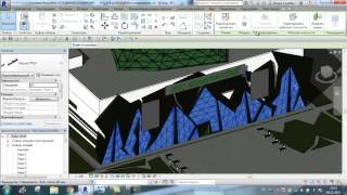 Создание осколочного фасада  2 способа Revit