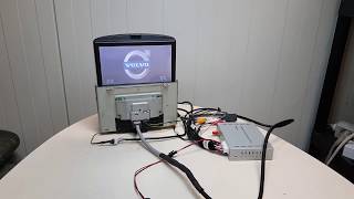 Volvo RTI monitor with universal navibox