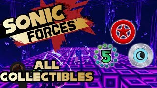Sonic Forces - Stage 24 Null Space - All Red Rings, Number Rings and Silver Moons