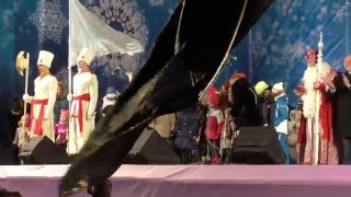 Дед Мороз из Великого Устюга - встреча на Дворцовой площади в Санкт-Петербурге 26 декабря 2015