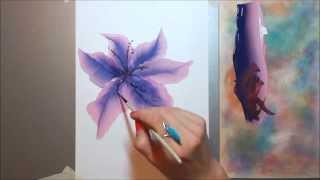 Техника росписи OneStroke Lily | ЛИЛИЯ