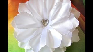 Большие белые банты в школу. Банти для школярок, МК, DIY.  laços para a escola