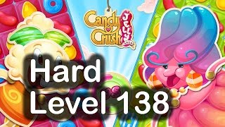 Candy Crush Jelly Saga Level 138 Hard Level Gameplay