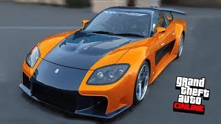¡¡ TUNEANDO EL *MAZDA RX-7* DE FAST & FURIOUS EN GTA ONLINE !!