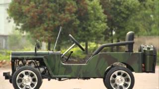 Детский автомобиль с бензиновым двигателем mini jeep Willys