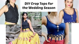 Make Crop Tops for Pairing With Lehengas/Palazzos this Wedding Season (ft. Knot me Pretty)